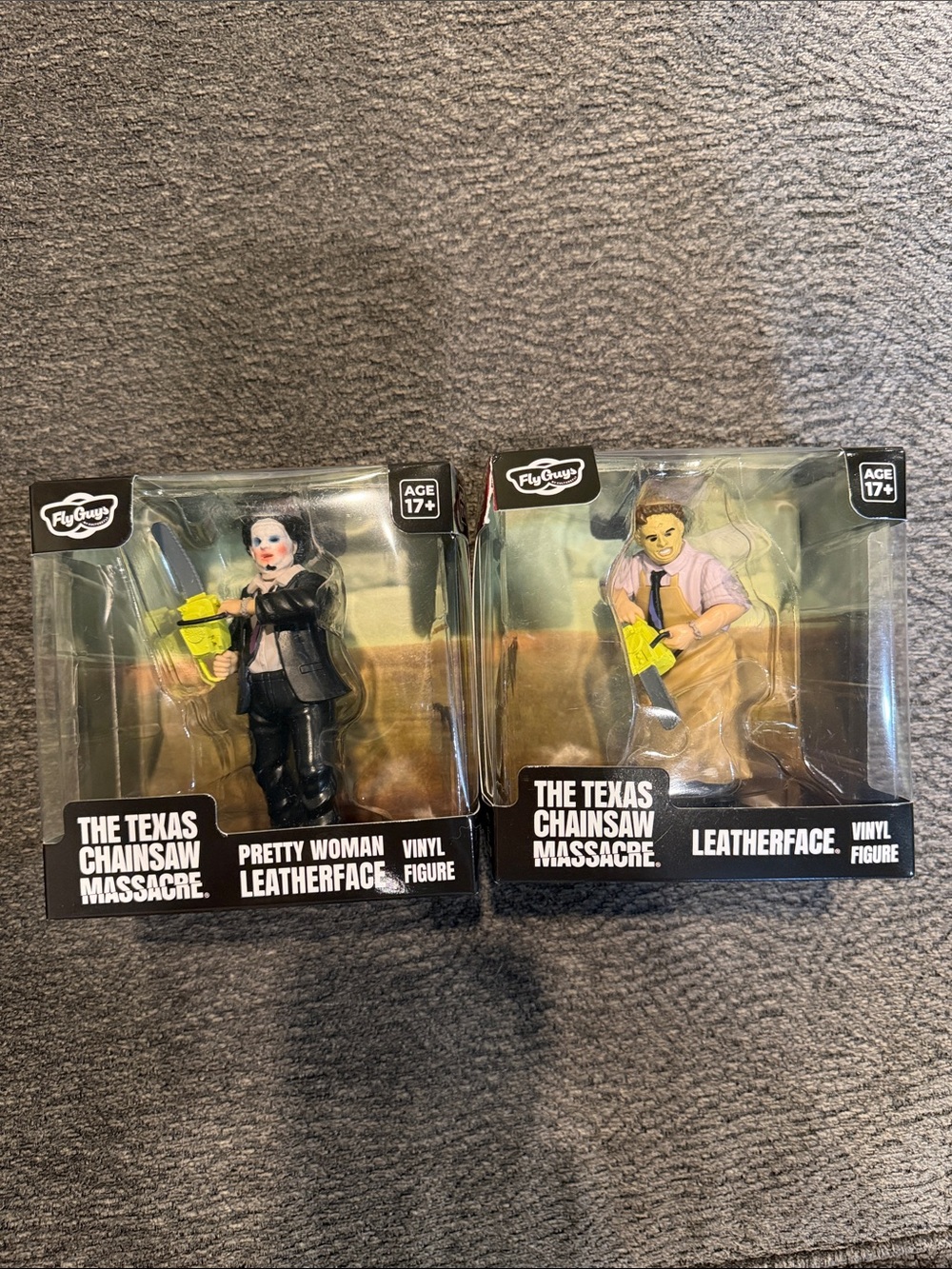 Texas Chainsaw Massacre Pretty Woman & Leatherface Vinyl Figures By Fly Guys